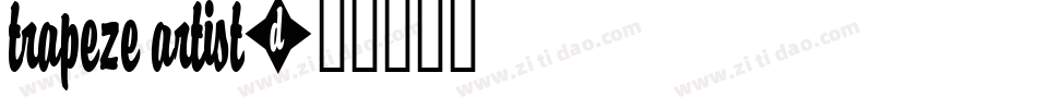 Trapeze Artist字体转换